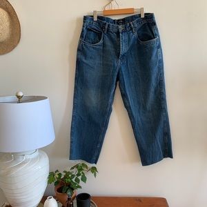 Vintage 100% cotton straight leg jeans